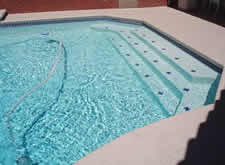 A clear pool